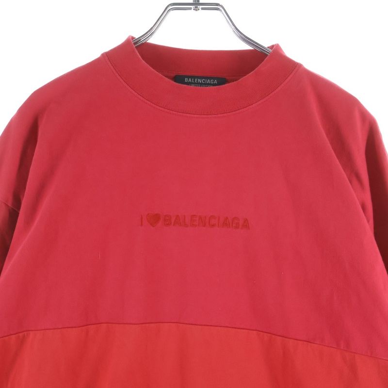 Balenciaga I Love Upcycled Long Sleeve T Shirt