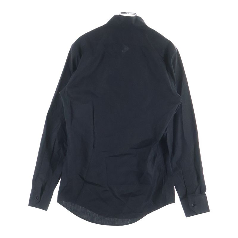 Celine Loose Shirt with Inverted Collar in Cotton Poplin