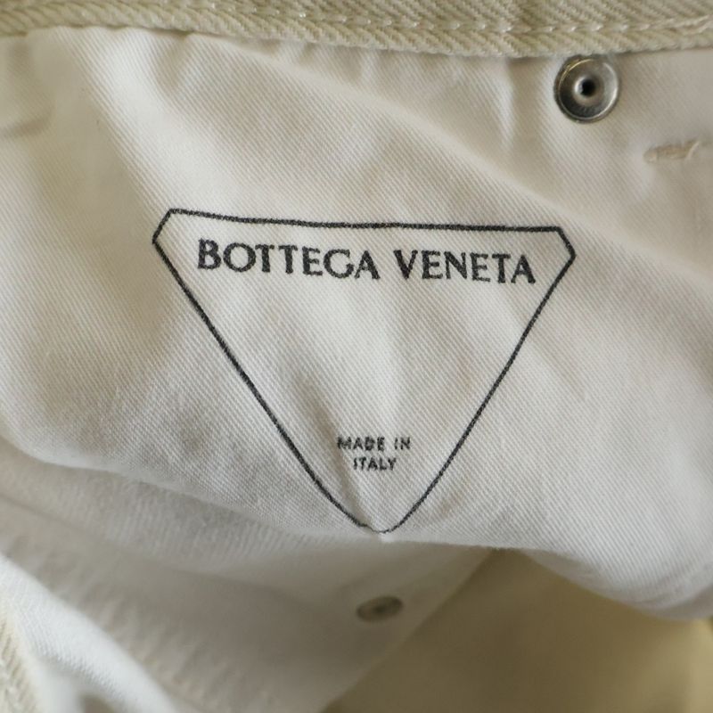 Bottega Veneta Turned Up Jeans Turned Denim Pants White