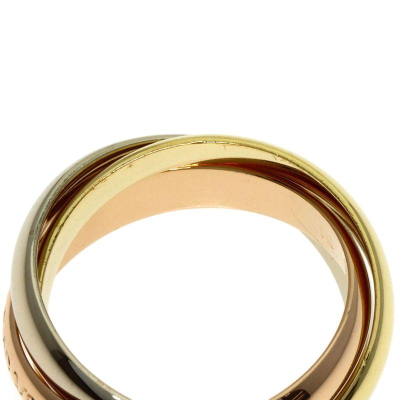 Cartier Trinity 51 Ring 18K Yellow Gold 18K White Pink