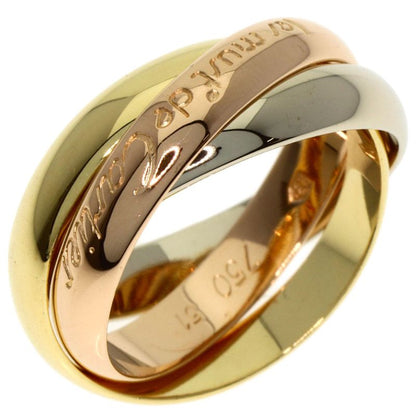 Cartier Trinity 51 Ring 18K Yellow Gold 18K White Pink