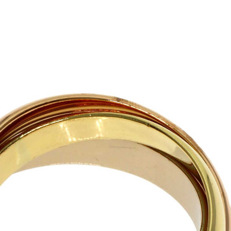 Cartier Trinity 51 Ring 18K Yellow Gold 18K White Pink