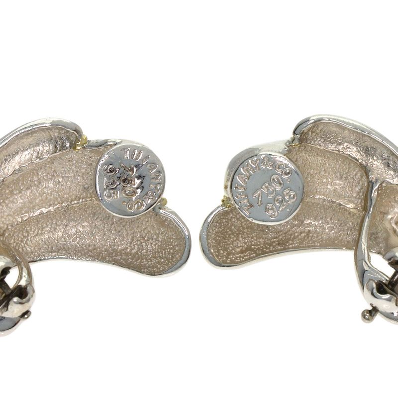 Tiffany & Co. Feather Twist Earrings 18K Yellow Gold