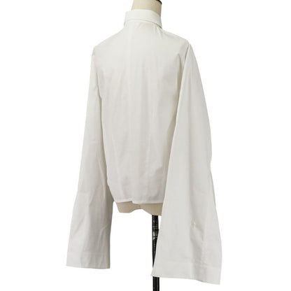 Celine Phoebe Philo Era Chunky Sleeve Shirt 34 White