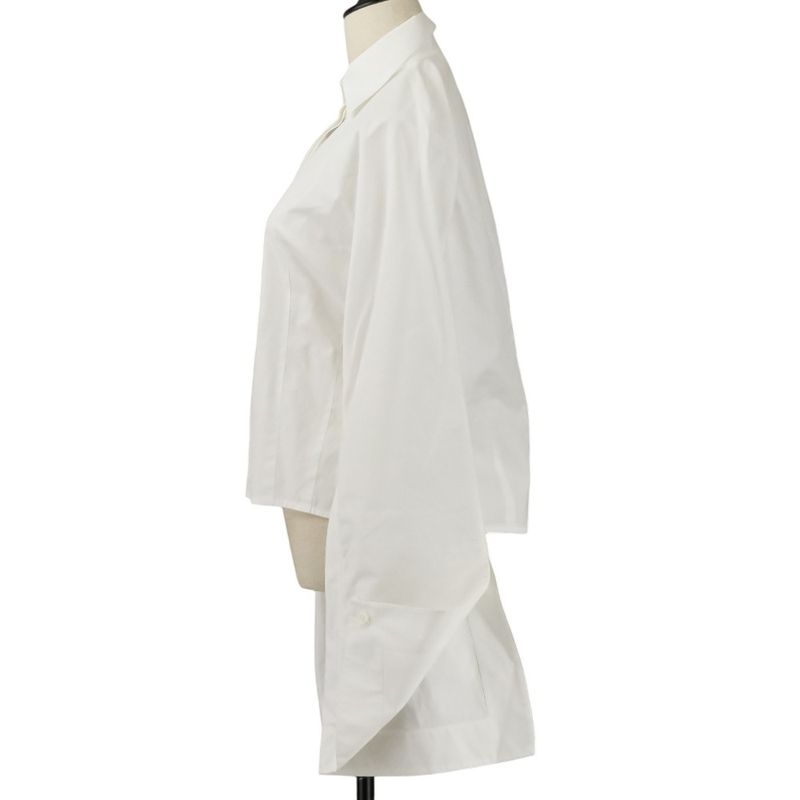 Celine Phoebe Philo Era Chunky Sleeve Shirt 34 White
