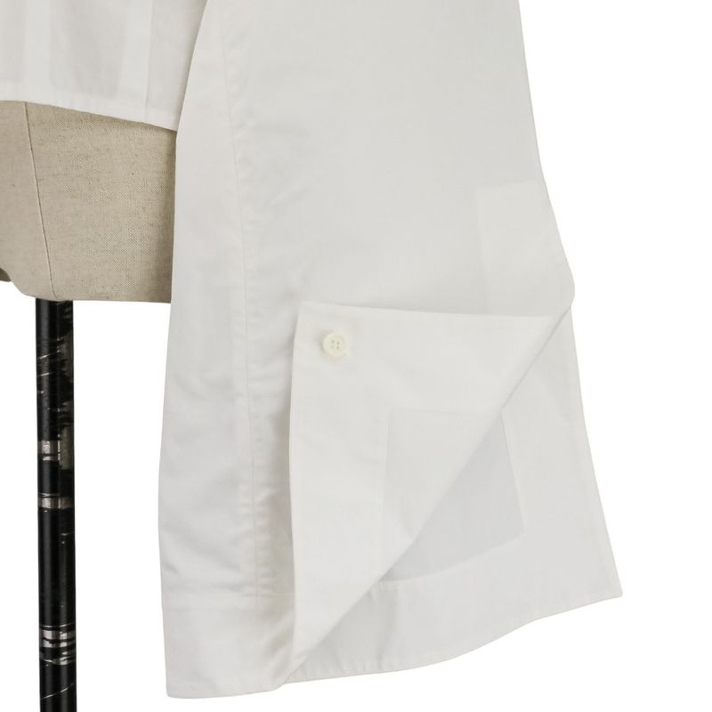 Celine Phoebe Philo Era Chunky Sleeve Shirt 34 White