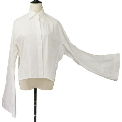 Celine Phoebe Philo Era Chunky Sleeve Shirt 34 White