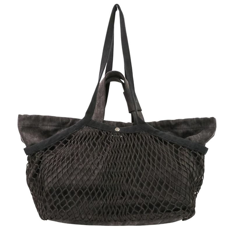 Balenciaga 24 7 Mesh Washed Tote M Black