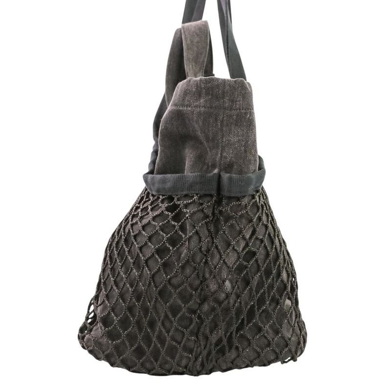 Balenciaga 24 7 Mesh Washed Tote M Black