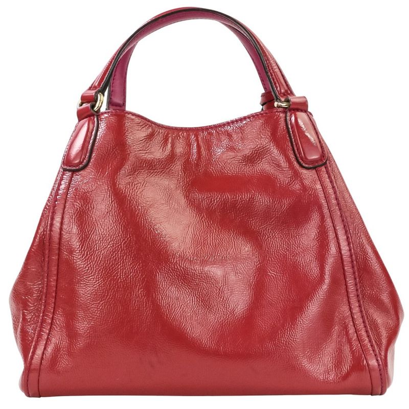 Gucci Soho Interlocking Leather 2-Way Handbag Red