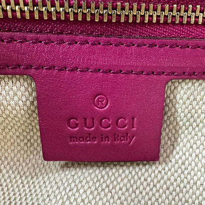 Gucci Soho Interlocking Leather 2-Way Handbag Red