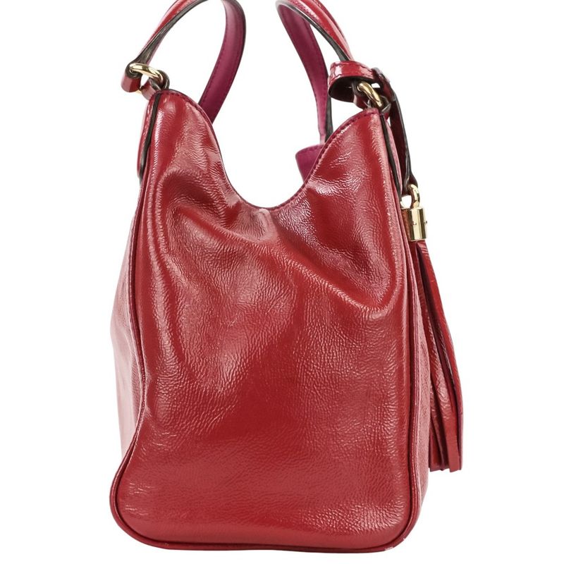 Gucci Soho Interlocking Leather 2-Way Handbag Red
