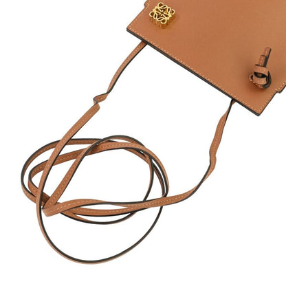 Loewe Anagram Dice Phone Pouch Shoulder Pochette Brown