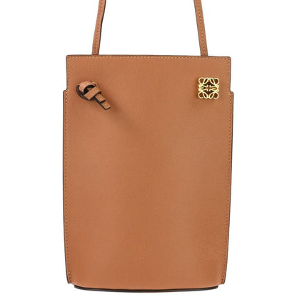 Loewe Anagram Dice Phone Pouch Shoulder Pochette Brown