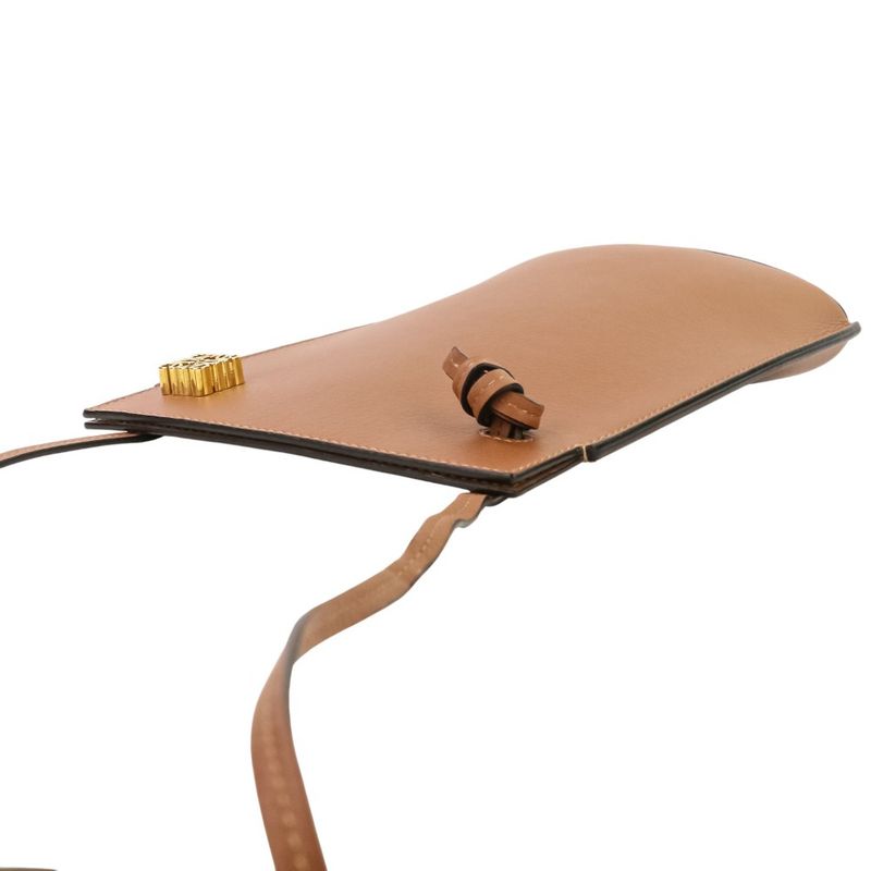 Loewe Anagram Dice Phone Pouch Shoulder Pochette Brown