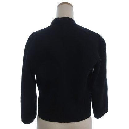Celine Terrace Jacket Collarless Navy 36