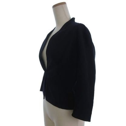 Celine Terrace Jacket Collarless Navy 36