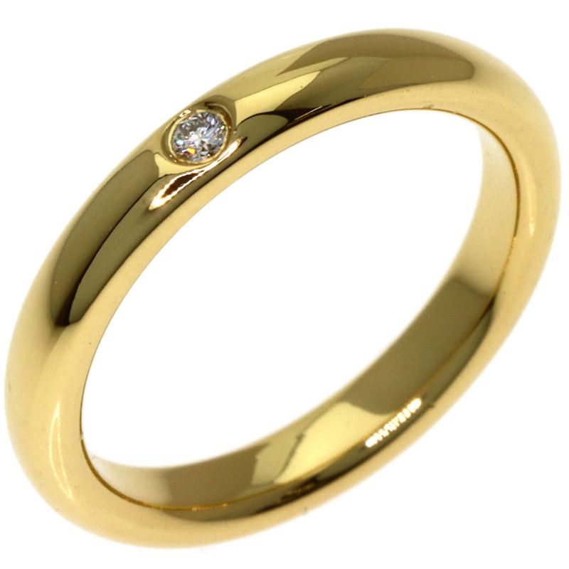 Tiffany & Co. Wedding Diamond Ring 18K Yellow Gold