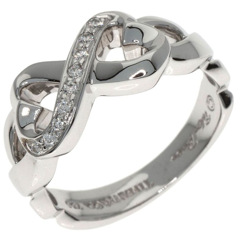 Tiffany & Co. Loving Heart Diamond Ring 18K White Gold