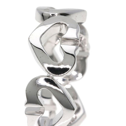 Cartier C Heart Diamond Ring 18K White Gold