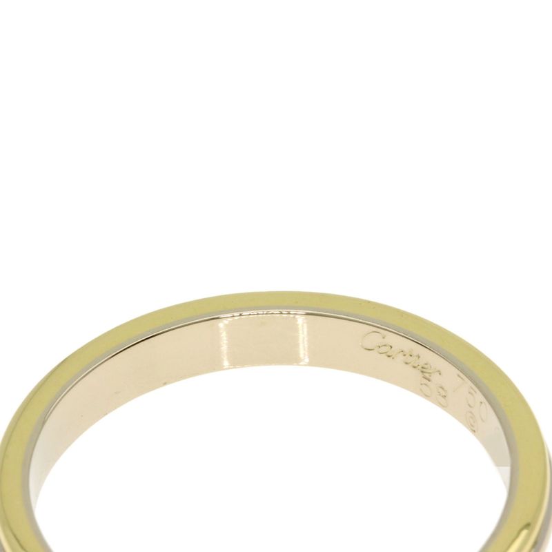 Cartier Three Color 58 Ring 18K Yellow Gold 18K Pink White