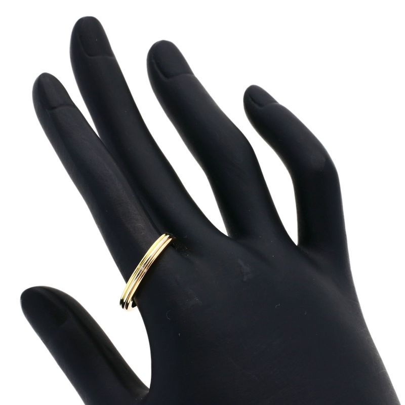 Cartier Three Color 58 Ring 18K Yellow Gold 18K Pink White