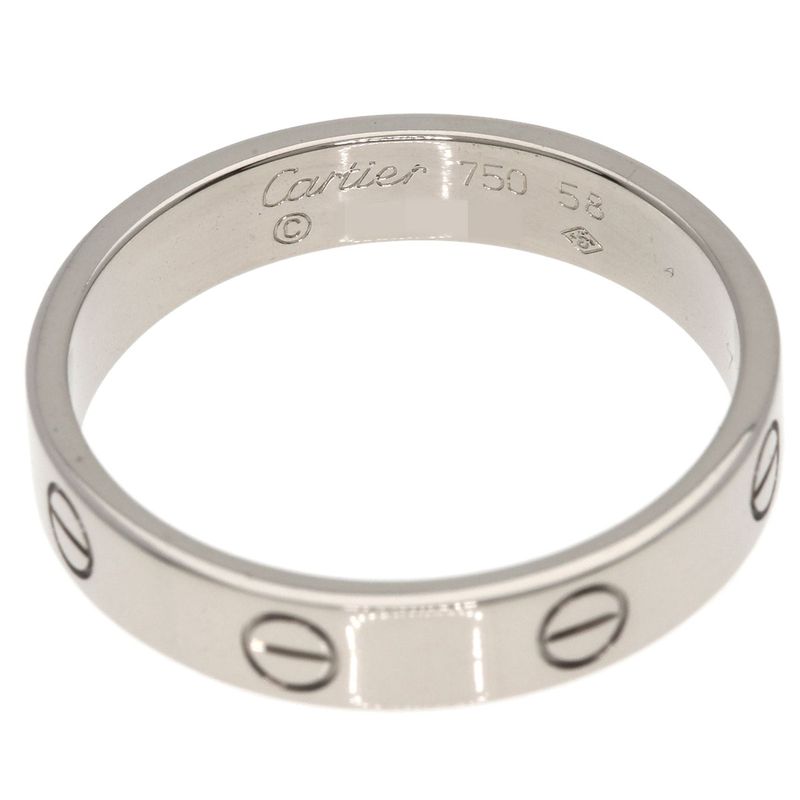 Cartier Mini Love Ring 58 Ring 18K White Gold