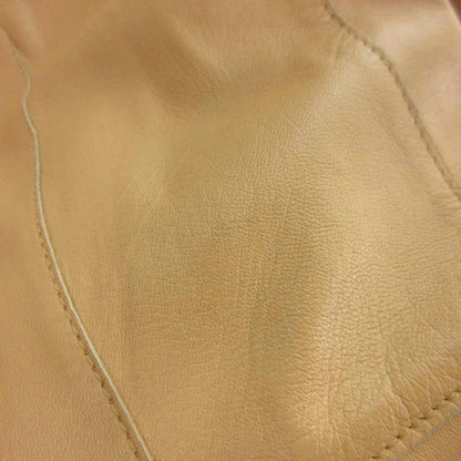 Fendi Leather Tailored Jacket Lamb Beige 38