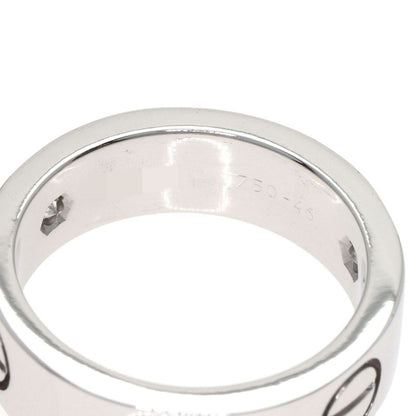 Cartier Love Ring Half Diamond Ring 18K White Gold