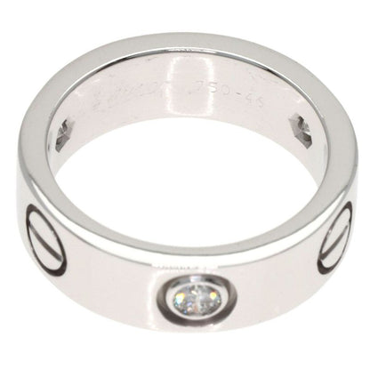 Cartier Love Ring Half Diamond Ring 18K White Gold