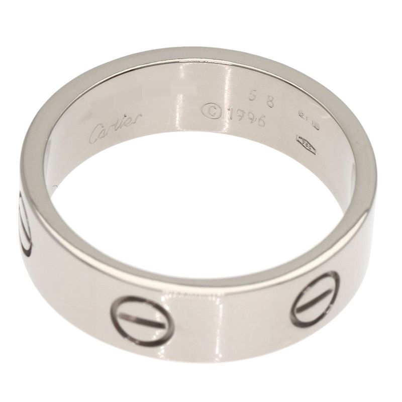 Cartier Love Ring 58 Ring 18K White Gold
