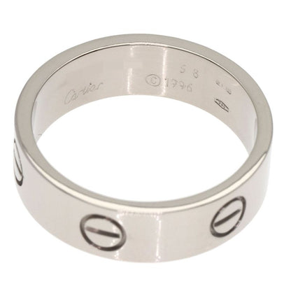 Cartier Love Ring 58 Ring 18K White Gold