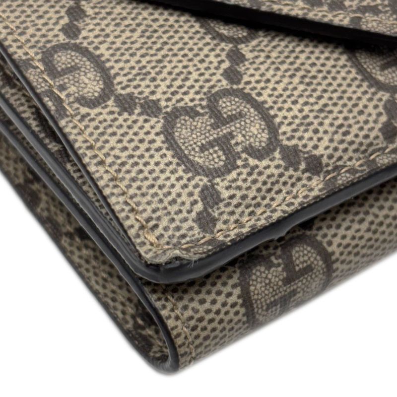 Gucci Wallet Trifold GG Supreme the Hacker Project Paper Mini Beige