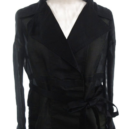 Celine Star Coat Silk Blend Black 36