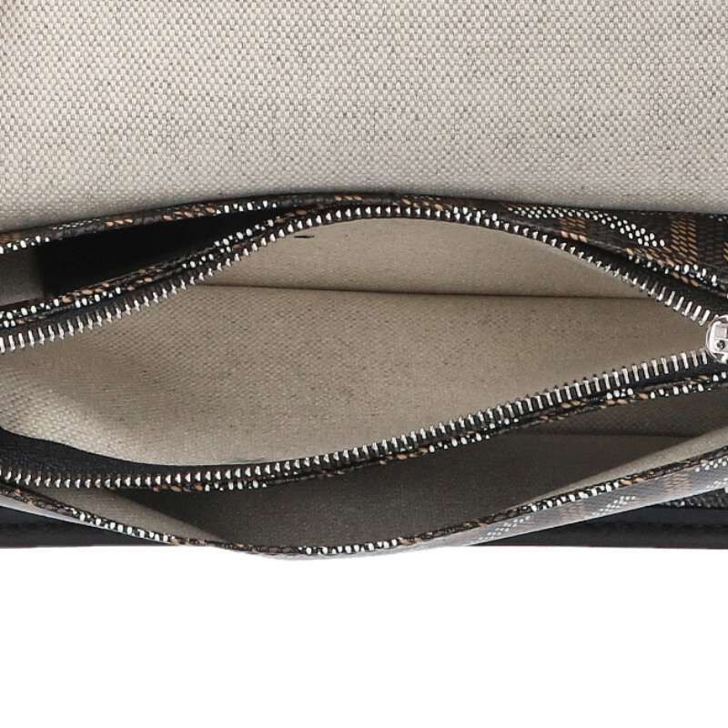 Goyard Pochette Plumet Canvas Pouch Wallet Shoulder Bag