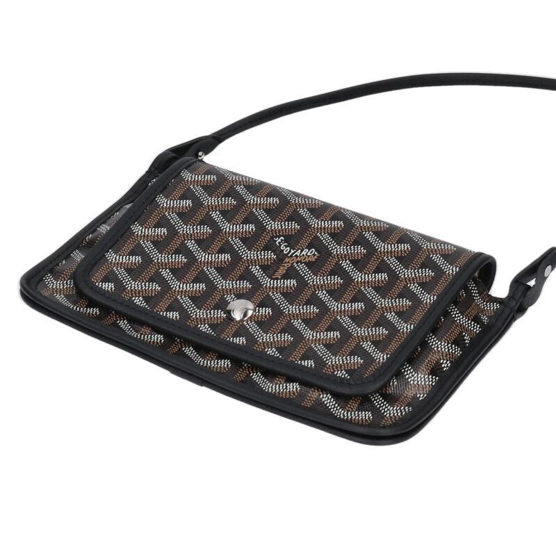 Goyard Pochette Plumet Canvas Pouch Wallet Shoulder Bag