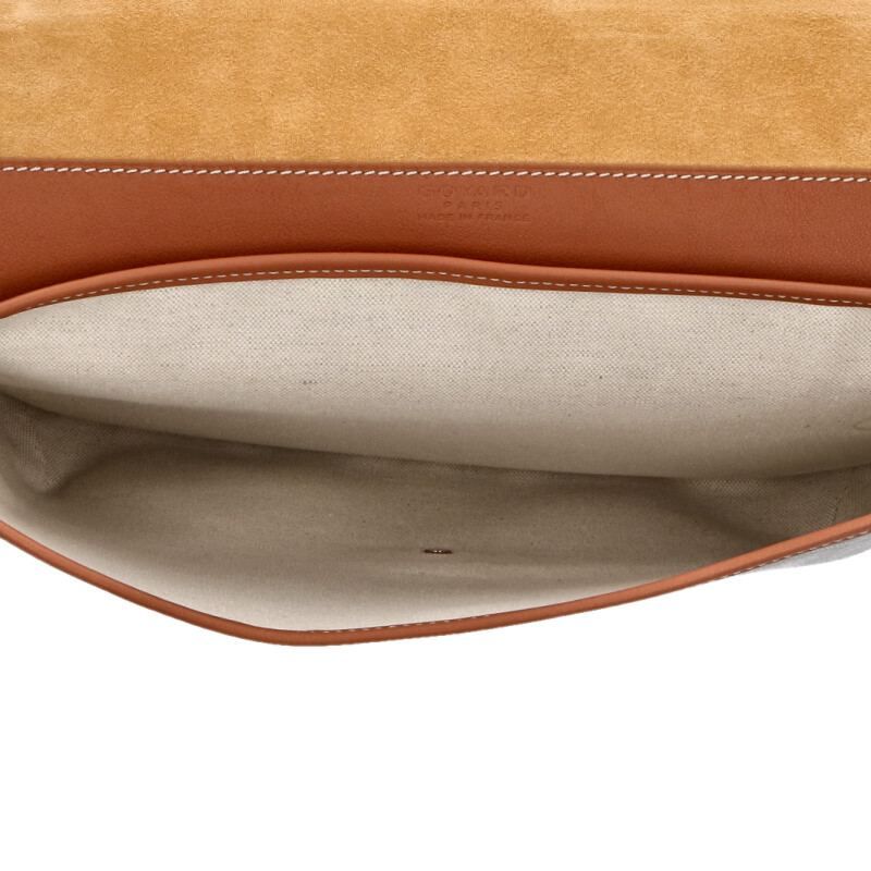 Goyard Courcier Coating Messenger Leather Shoulder Bag