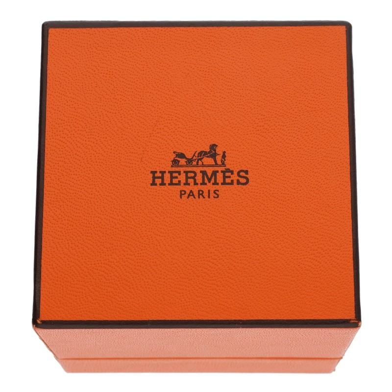 Hermes Chaine D'ancre Punk Twist Silver Ring 47