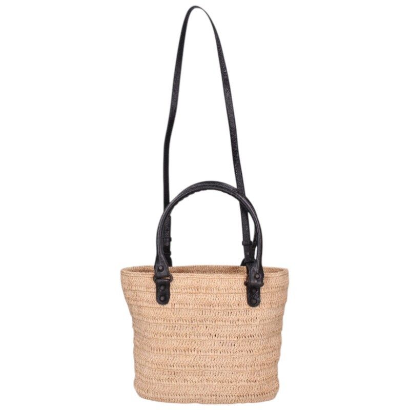 Balenciaga le City Raffia 2-Way Handbag