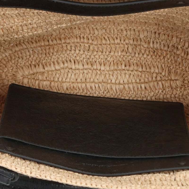 Balenciaga le City Raffia 2-Way Handbag