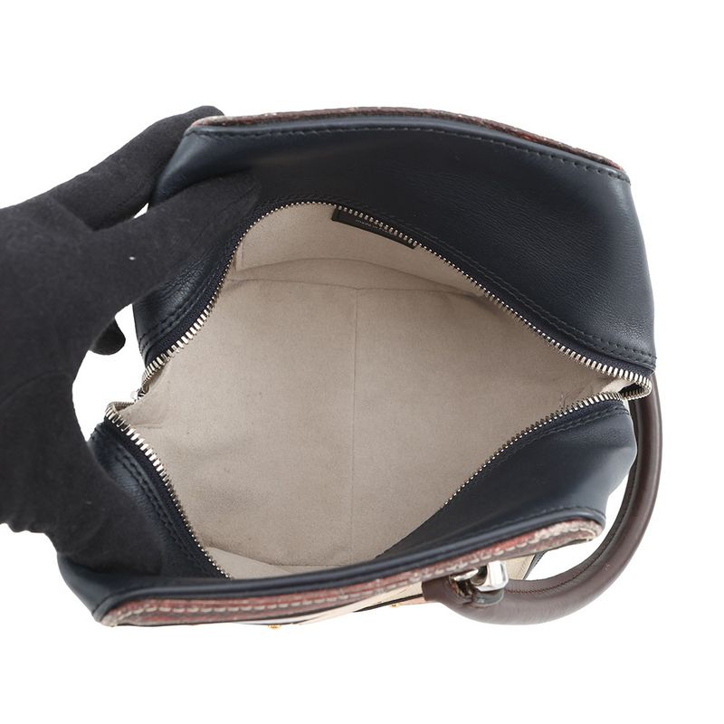 Louis Vuitton Handbag Monogram Trompe L'oeil Square Bag 2-Way Navybeige Brown