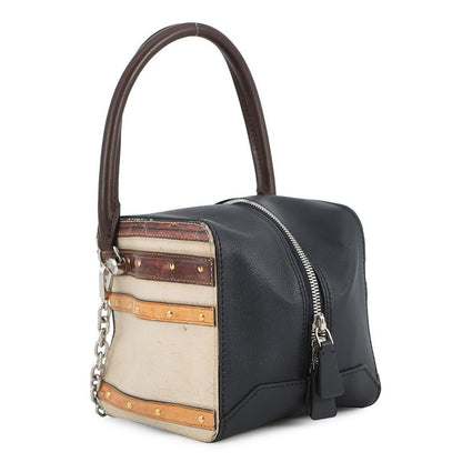 Louis Vuitton Handbag Monogram Trompe L'oeil Square Bag 2-Way Navybeige Brown