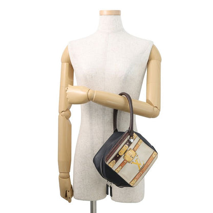 Louis Vuitton Handbag Monogram Trompe L'oeil Square Bag 2-Way Navybeige Brown