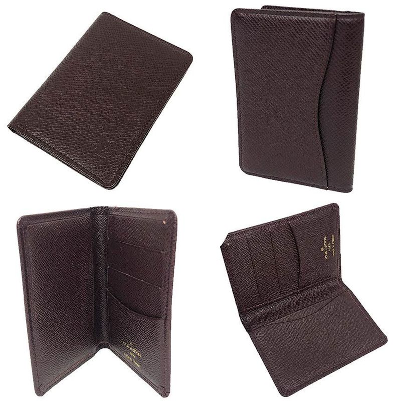 Louis Vuitton Taiga Card Case Organizer de Poche Holder