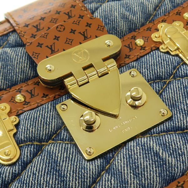 Louis Vuitton Monogram Denim Trunk Clutch