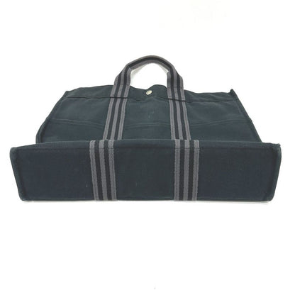 Hermes Tote Fourre Tout MM Canvas Black