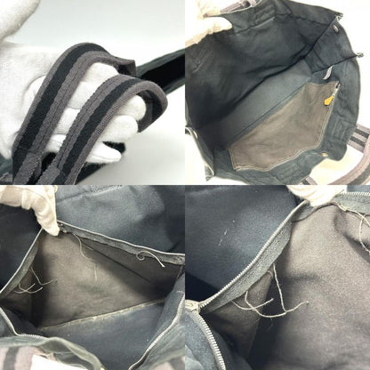 Hermes Tote Fourre Tout MM Canvas Black