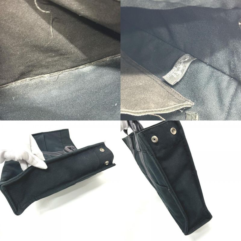 Hermes Tote Fourre Tout MM Canvas Black