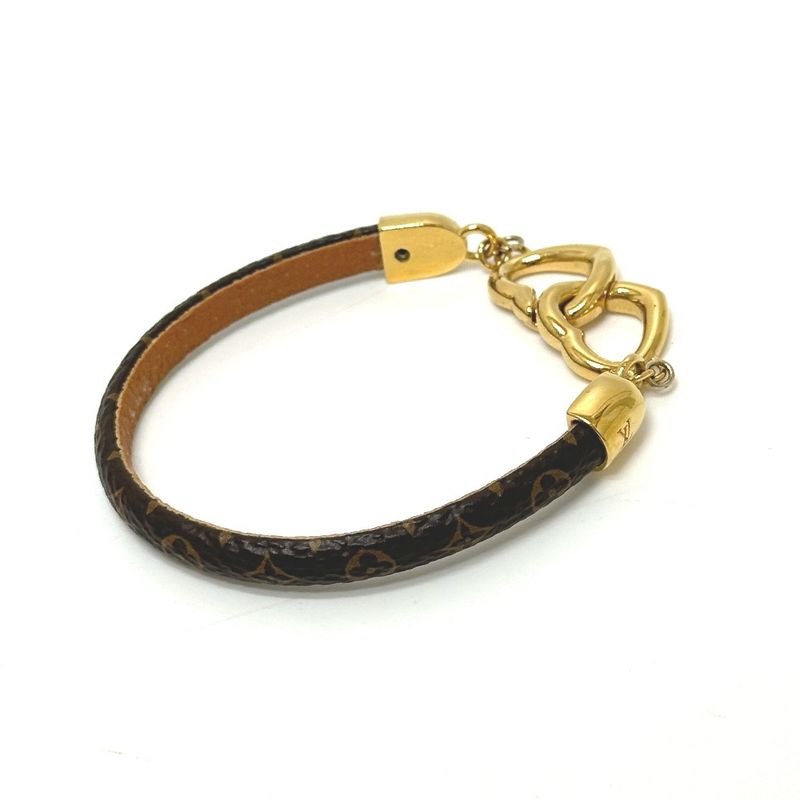 Louis Vuitton Bracelet Say Jesus Monogram Canvas Brown