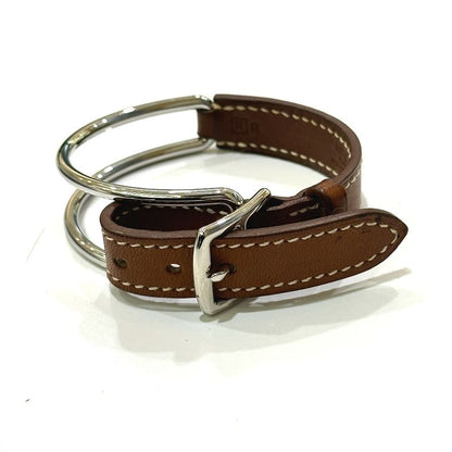 Hermes Bracelet Belt Cut Replacement Metal Brown